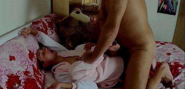  Stepfather fucks sleeping daughter in ass. Anal creampie